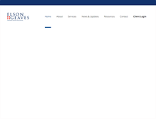 Tablet Screenshot of elsongeaves.com